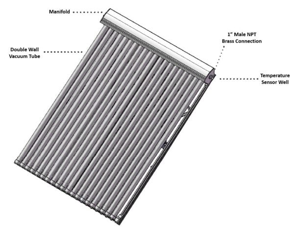 Solar Hot Water Heating System with Evacuated Tube Collector by SunMaxx ...