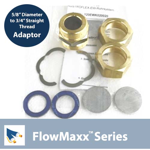 Flowmaxx Lineset Adaptor – 5/8″ lineset to 3/4″ Straight Thread