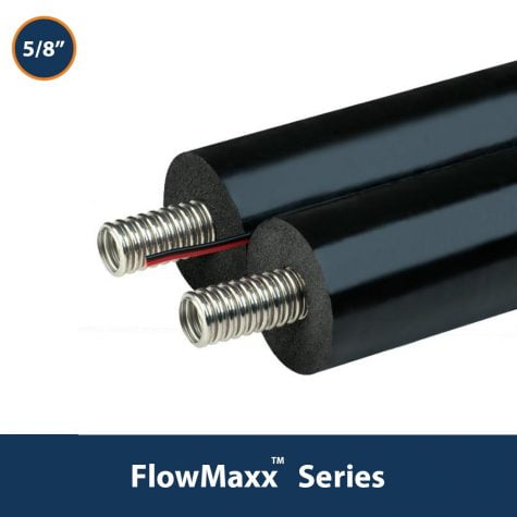82 ft Stainless Steel Solar Hot Water Piping- 5/8IN Dual Line Set