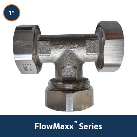 1" Quick Connect Tee for Stainless Steel Pipe