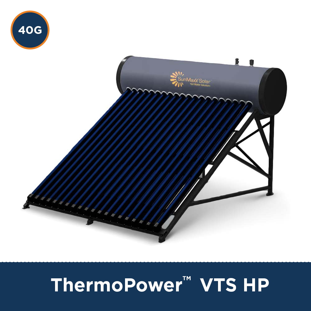 DIY Solar Hot Water Heater ThermoPower™ VTS 15 Tube / 40G