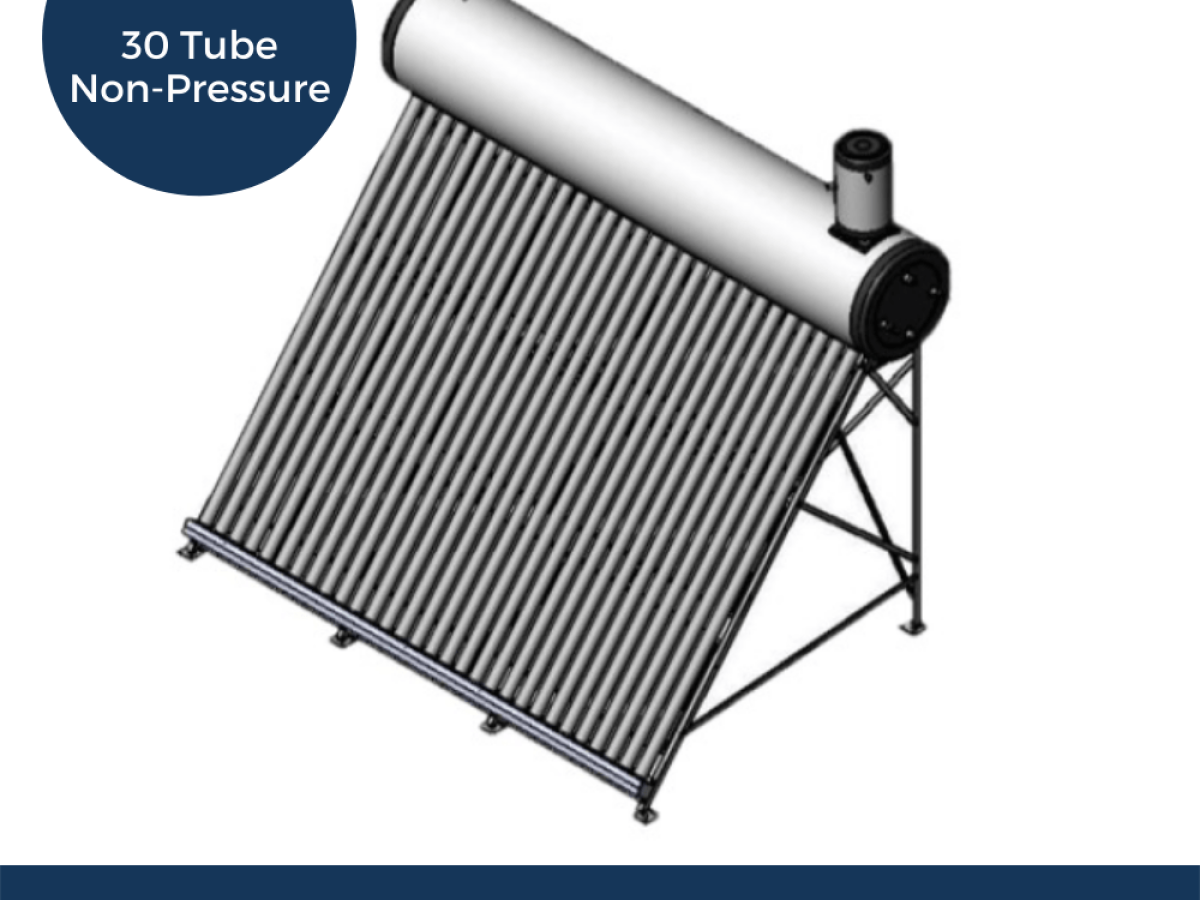 ThermoPower VTS 30 Tube Non-Pressure Thermosyphon Solar Hot Water