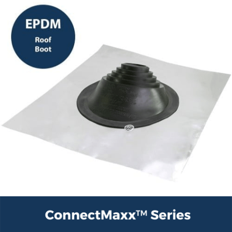 Solar Hot Water Pipe Flashing System - Asphalt Roof EPDM + Flashing